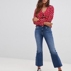 Free People Rita Flare Cropped Jeans NWT 1380